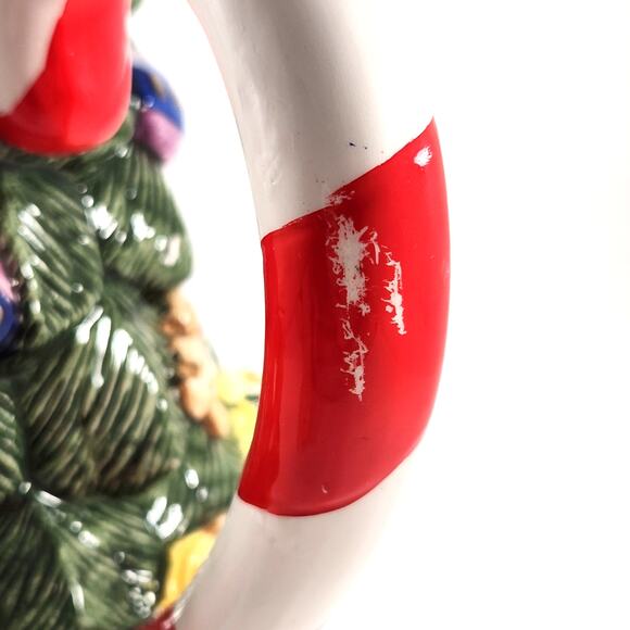 🎄Fitz and Floyd 1994 Christmas Tree Pitcher | Vintage Holiday Ceramic Serveware - Picture 8 of 11
